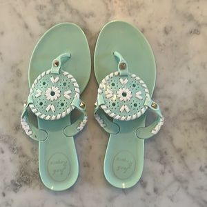 Jack Rogers jelly flip-flops, size 4